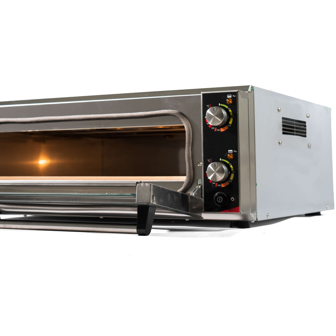 P150H efffeuno pizza oven, door open