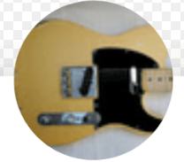 Birds eye view of guitar
