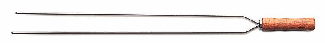 double pronged skewer with wooden handle by tramontina
