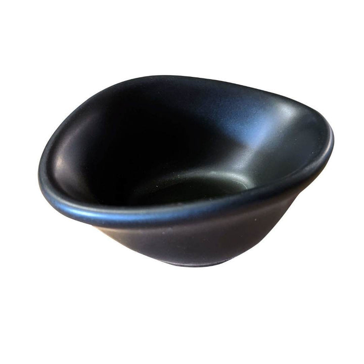 Black Rock Grill 12 Matt Black Porcelain Ramekin Dipping Pots