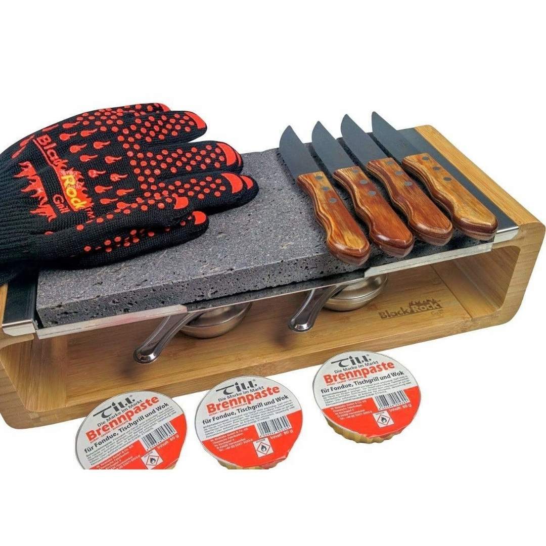 Black Rock Grill Black Rock Grill Sharing Steak Stones Grill Gift Set