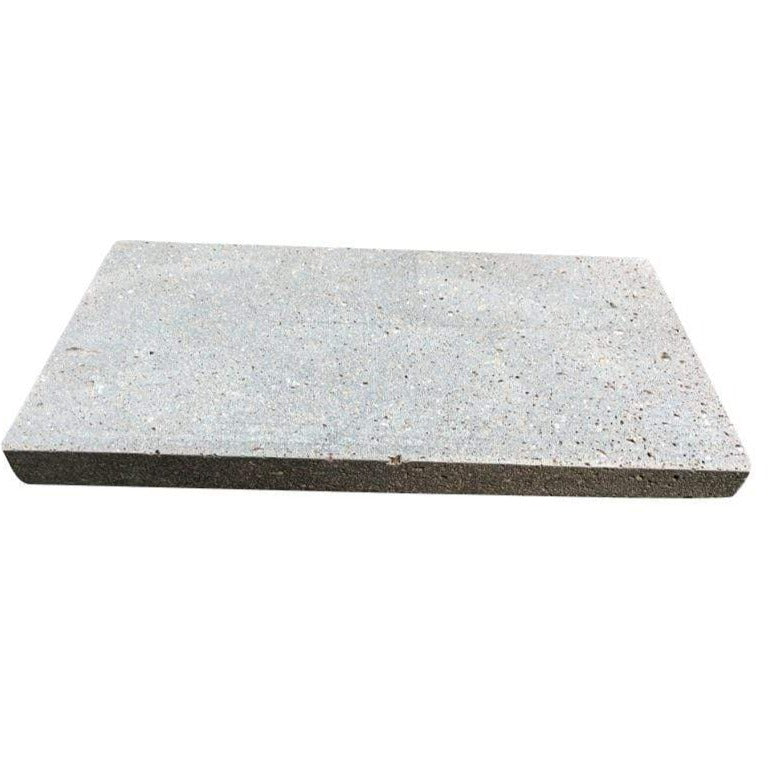 The Sharing Stone replacement- ROK-37 by Black Rock Grill features a rectangular concrete slab with a smooth, speckled surface and rounded edges, reminiscent of a sleek Steak Stone. It is elegantly showcased against a plain white background.