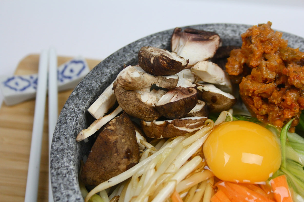 Bibimbap Dolsot Bowl (KOREAN MIXED RICE WITH MEAT & ASSORTED VEGETABLES)