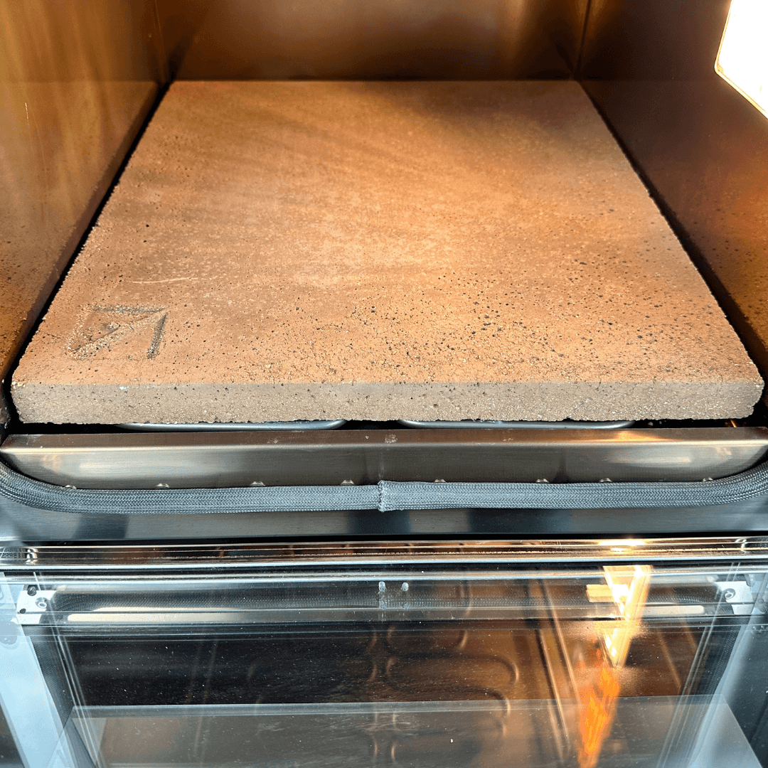 effeuno biscotto claystone inside the oven