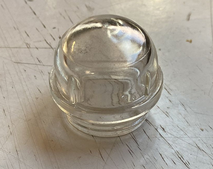 Runder Lampenschirm aus Effeuno-Glas
