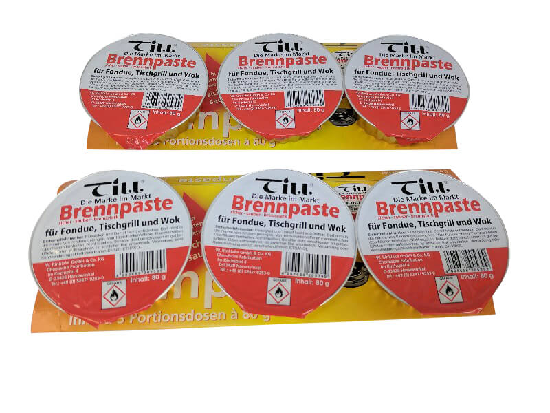 Gel combustible pour fondue Till Brennpaste