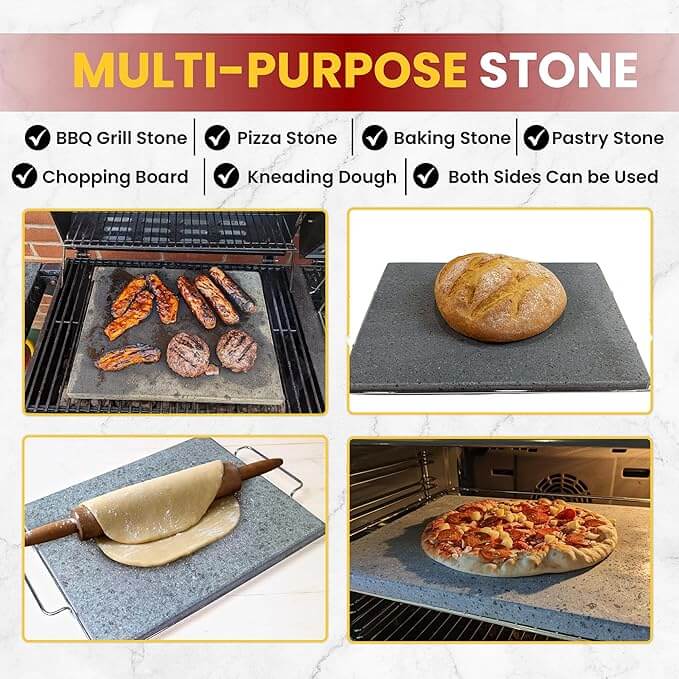 multi purpose stone for baking, grilling and as a pastry board or chopping board