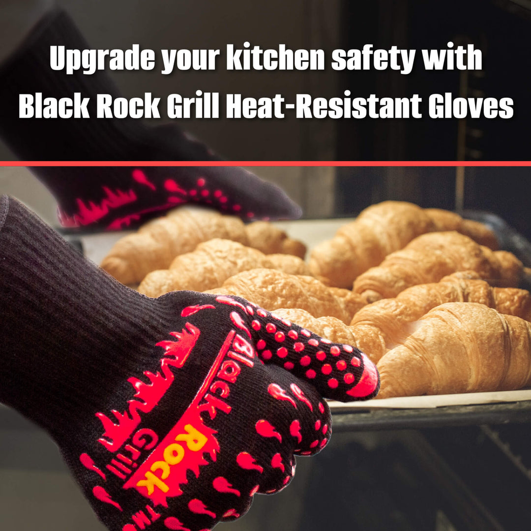 Gants de four résistants à la chaleur 500°C / 932°F par Black Rock Grill –  black-rock-grill-eu