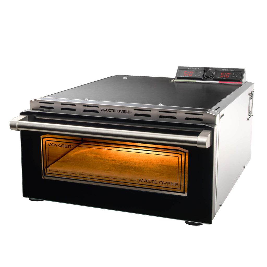 Voyager Twin Advanced Electric Pizza Oven Authentic Italian Countertop Oven Pizza breads more