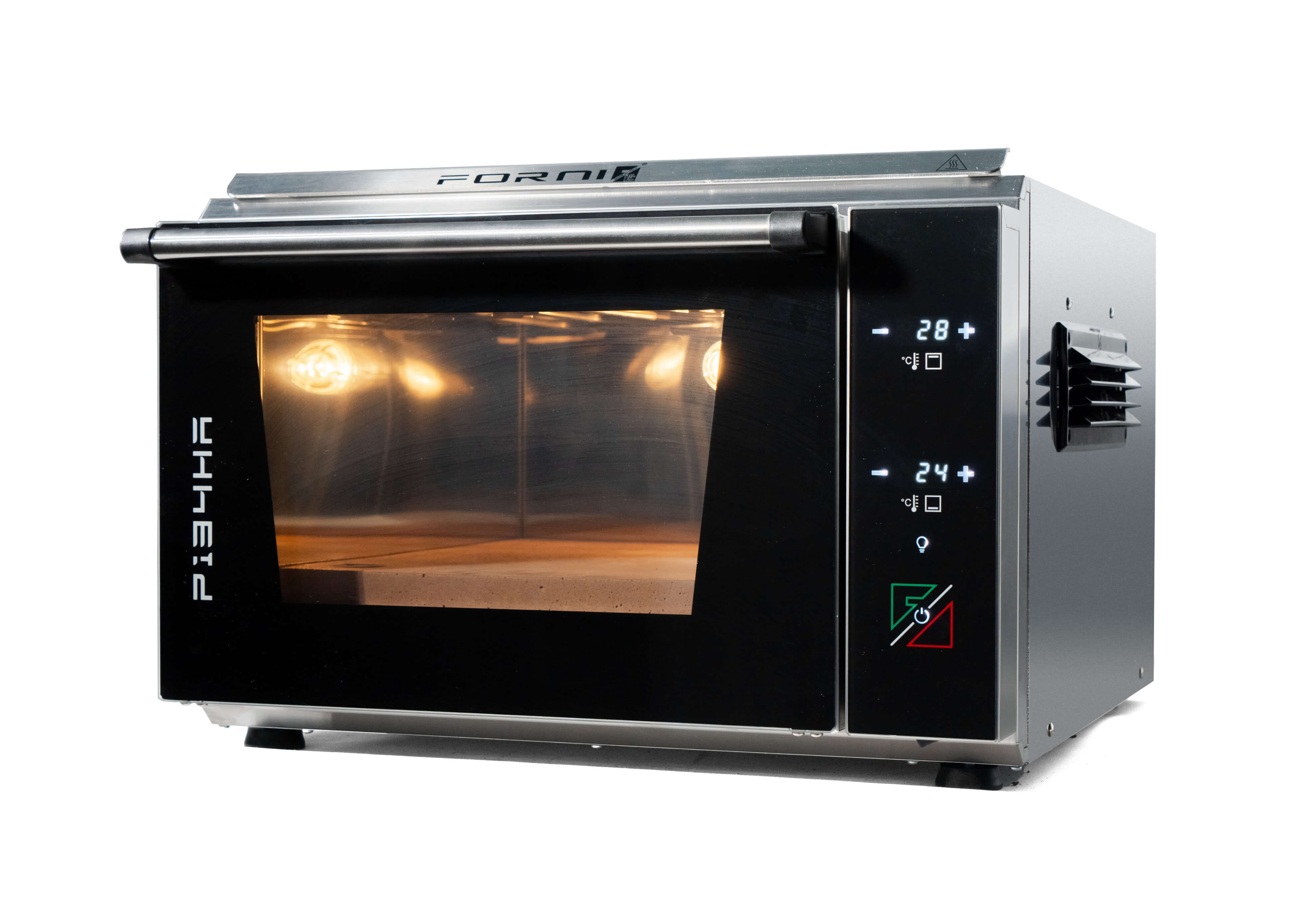 fuwafuwa③ Effeuno P134 H Professionele pizzaoven + Biscottosteen | Black