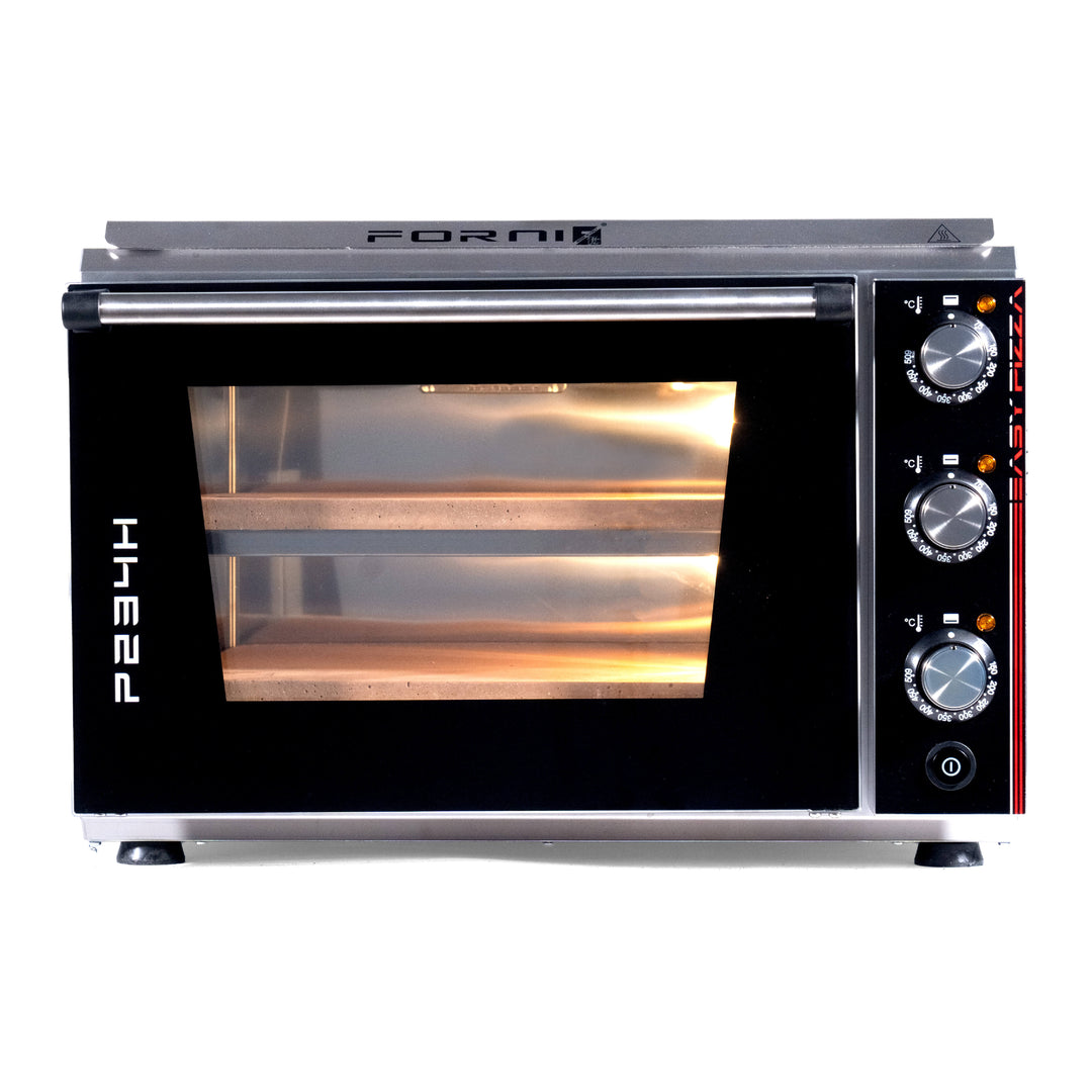 Effeuno Electric pizza oven P234h  front view, double shelf