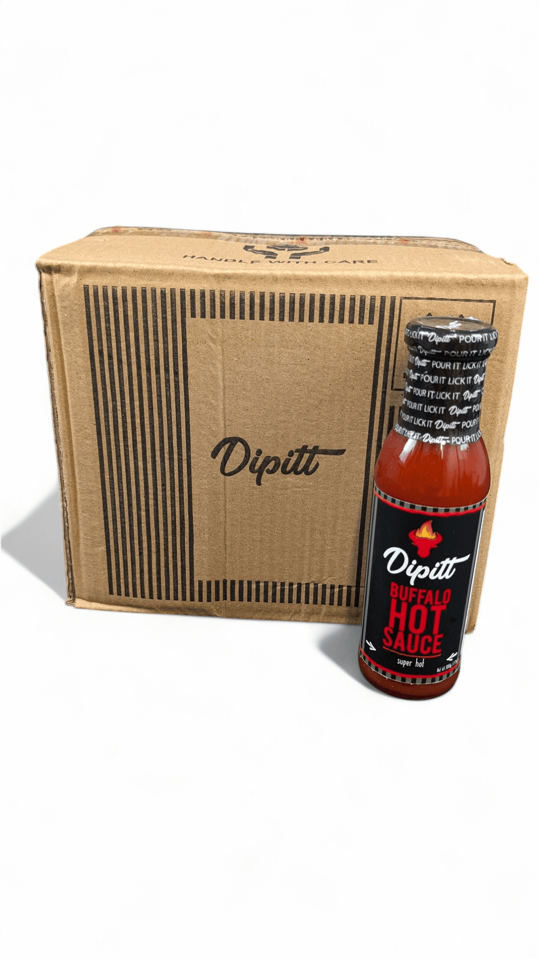 Dipitt Buffalo Hot Sauce, super hot case of 12
