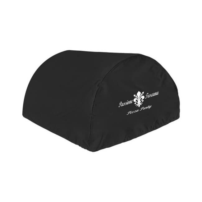 Black pizza party ardore oven cover with brand logo on a white background