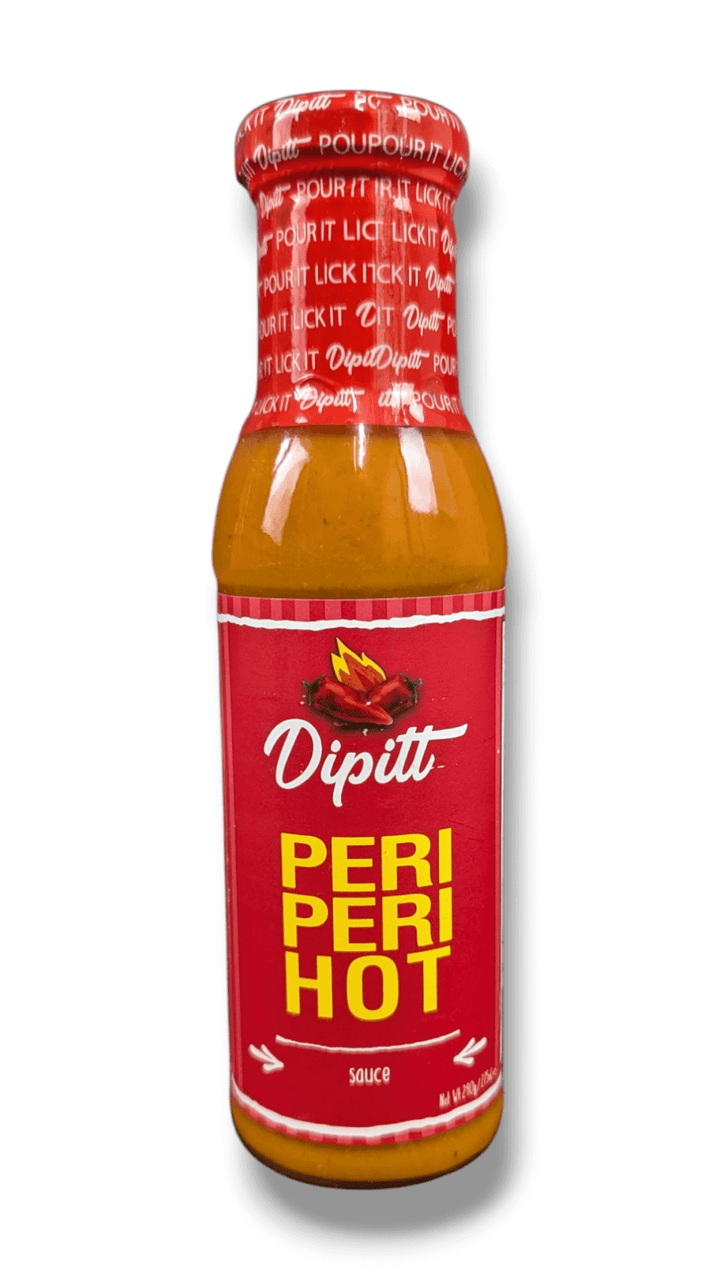 Dipitt Peri Peri Hot Sauce, 300g bottle 