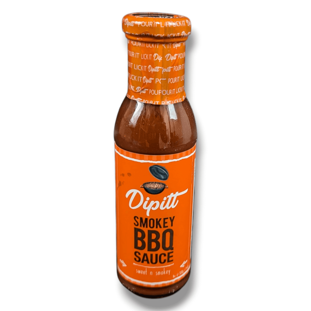 Dipitt Smokey BBQ Sauce, Sweet and smokey 300g glass bottle of sauce