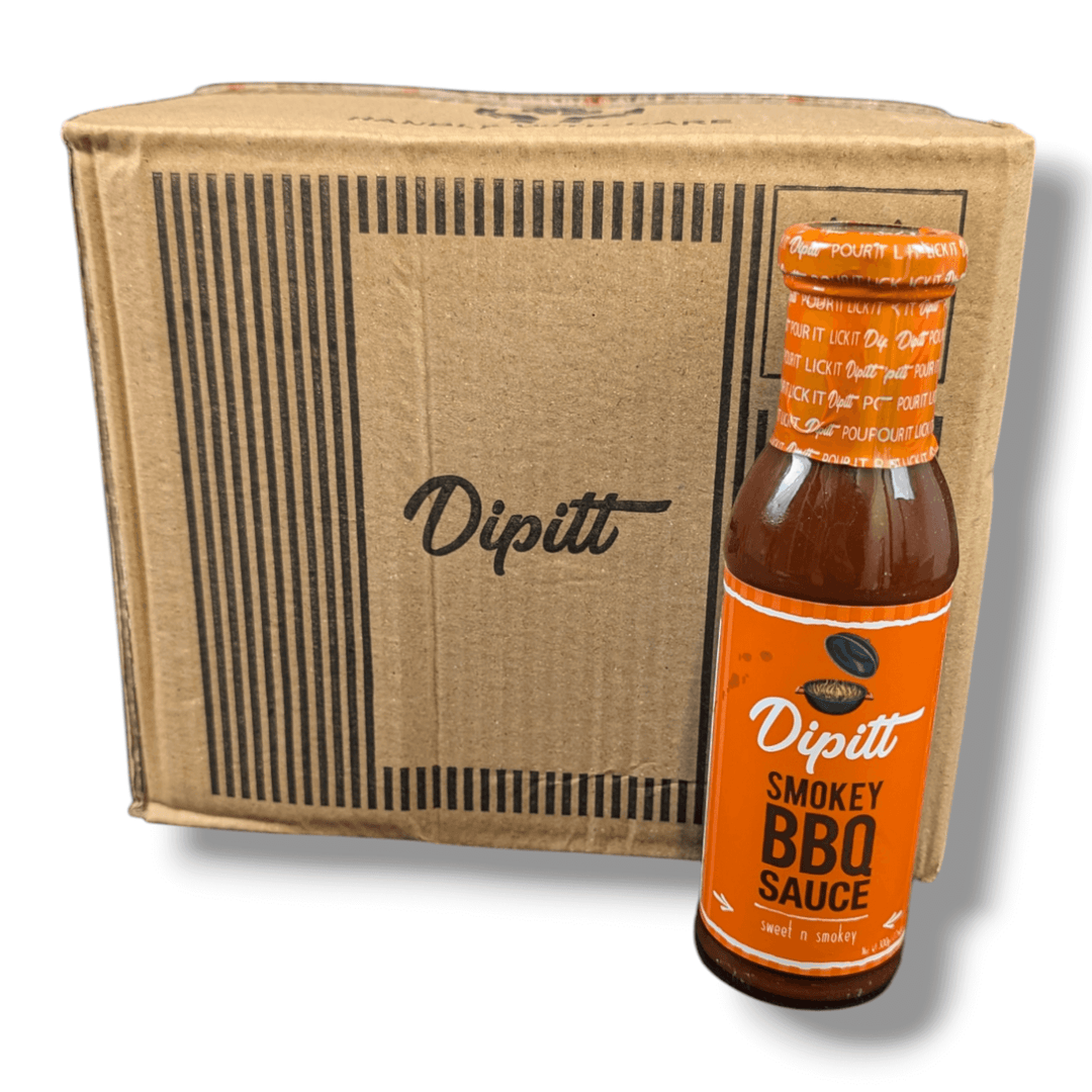 Dipitt Smokey BBQ Sauce, Sweet and smokey 300g- case of 12
