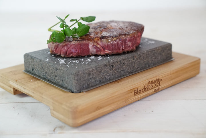 Black Rock Grill Hot Steak Stones Cooking Rock Gift Set
