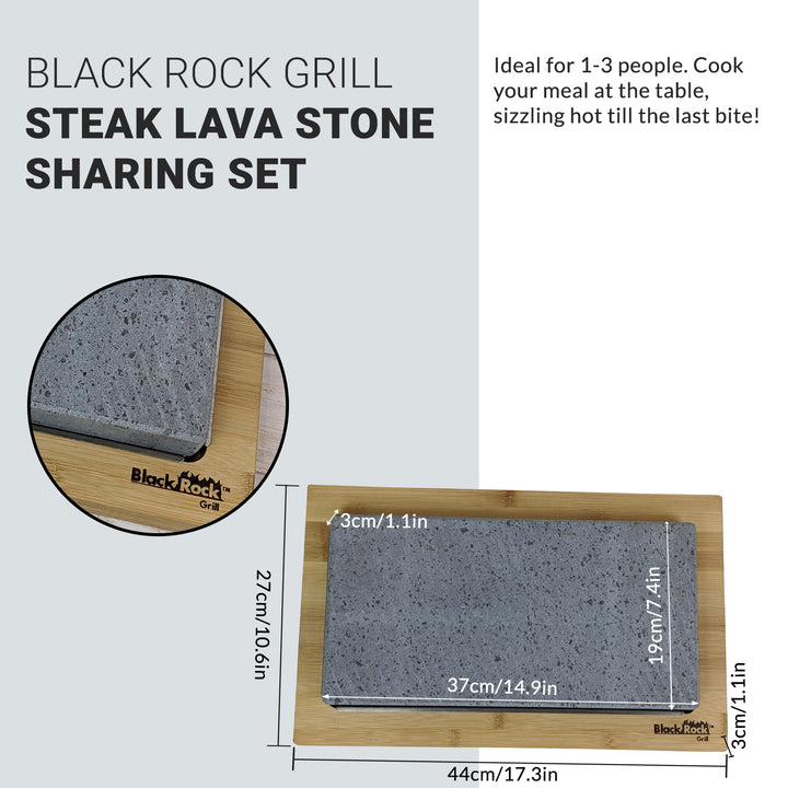 Black Rock Grill Steak Stones Sharing Set