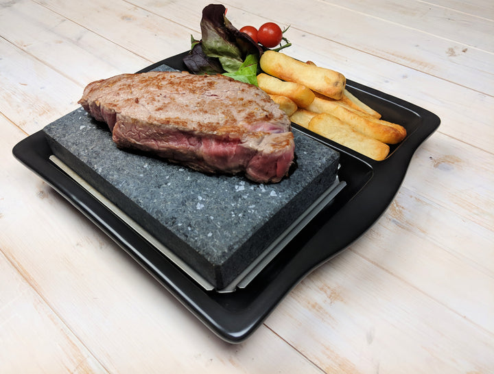 2 Pack Black Rock Grill Steak Plate for Hot Stone Cooking