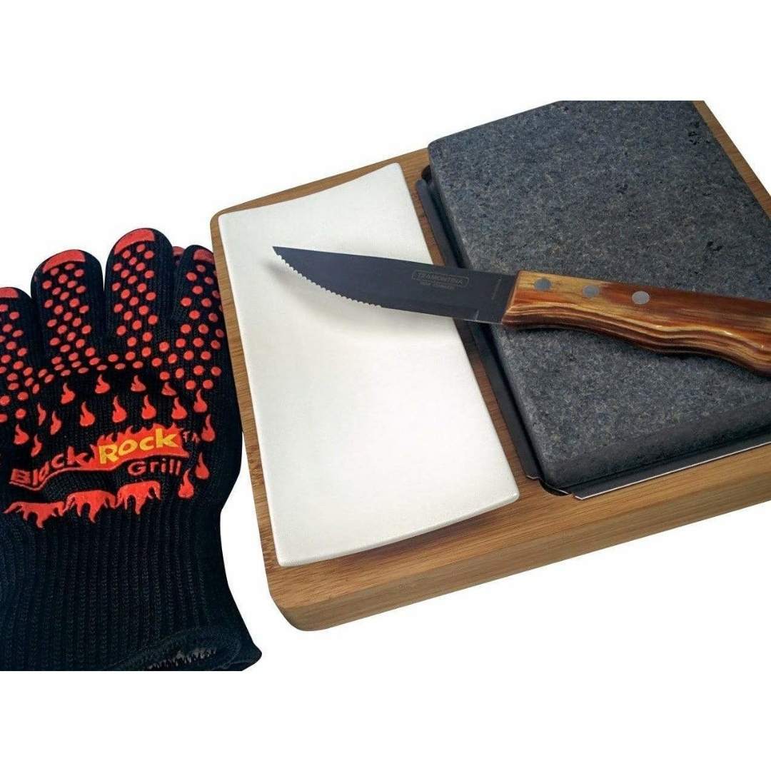 Black Rock Grill Black Rock Grill Lava Stone Steak Gift Set