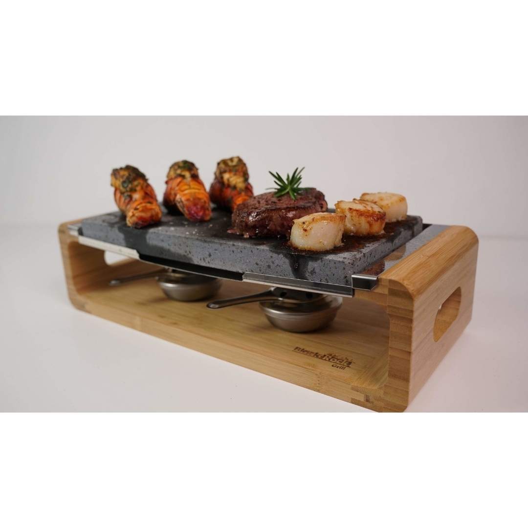 Steak Stone Sharing Platter & Grill Set Black Rock Grill
