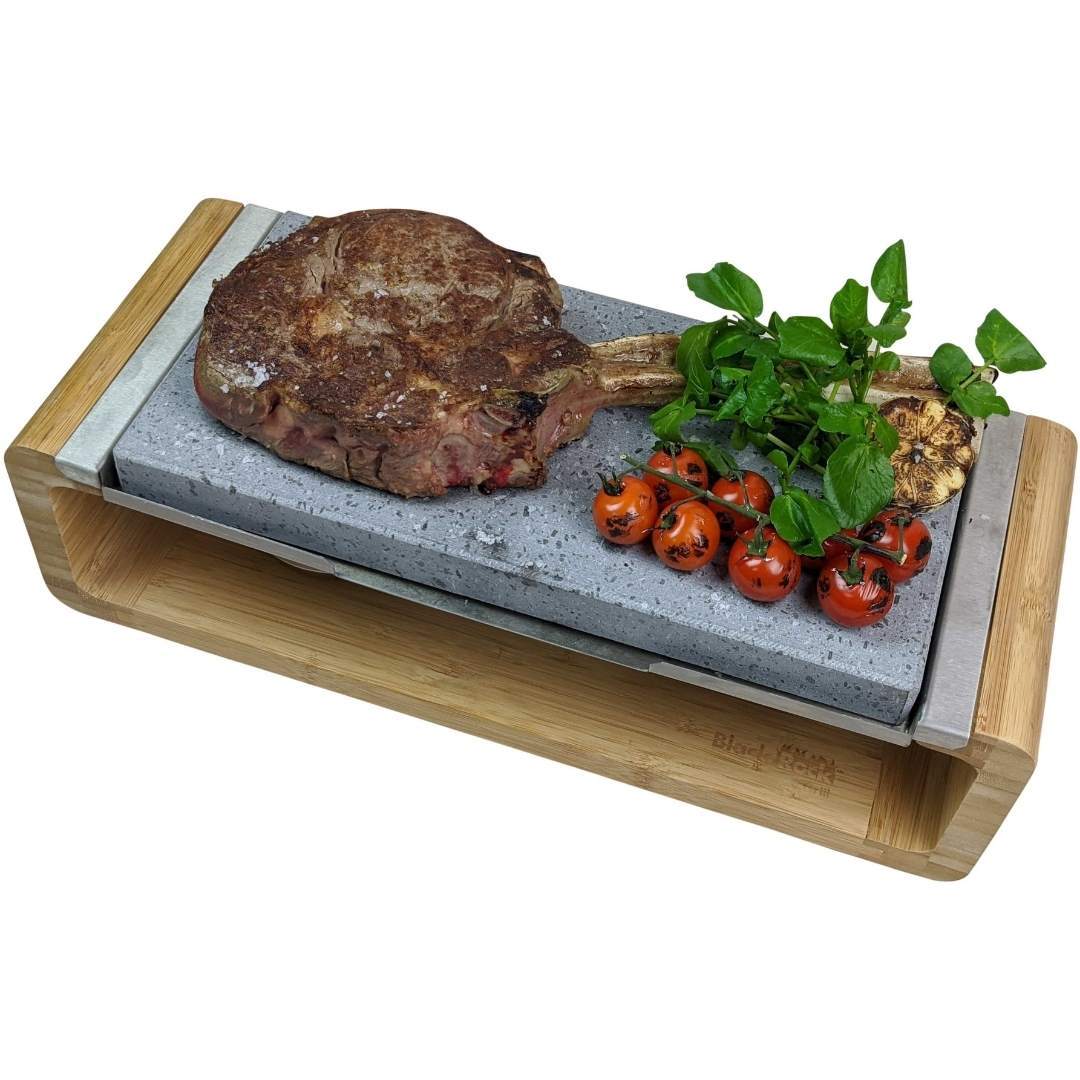 Steak Stone Sharing Platter & Grill Set Black Rock Grill