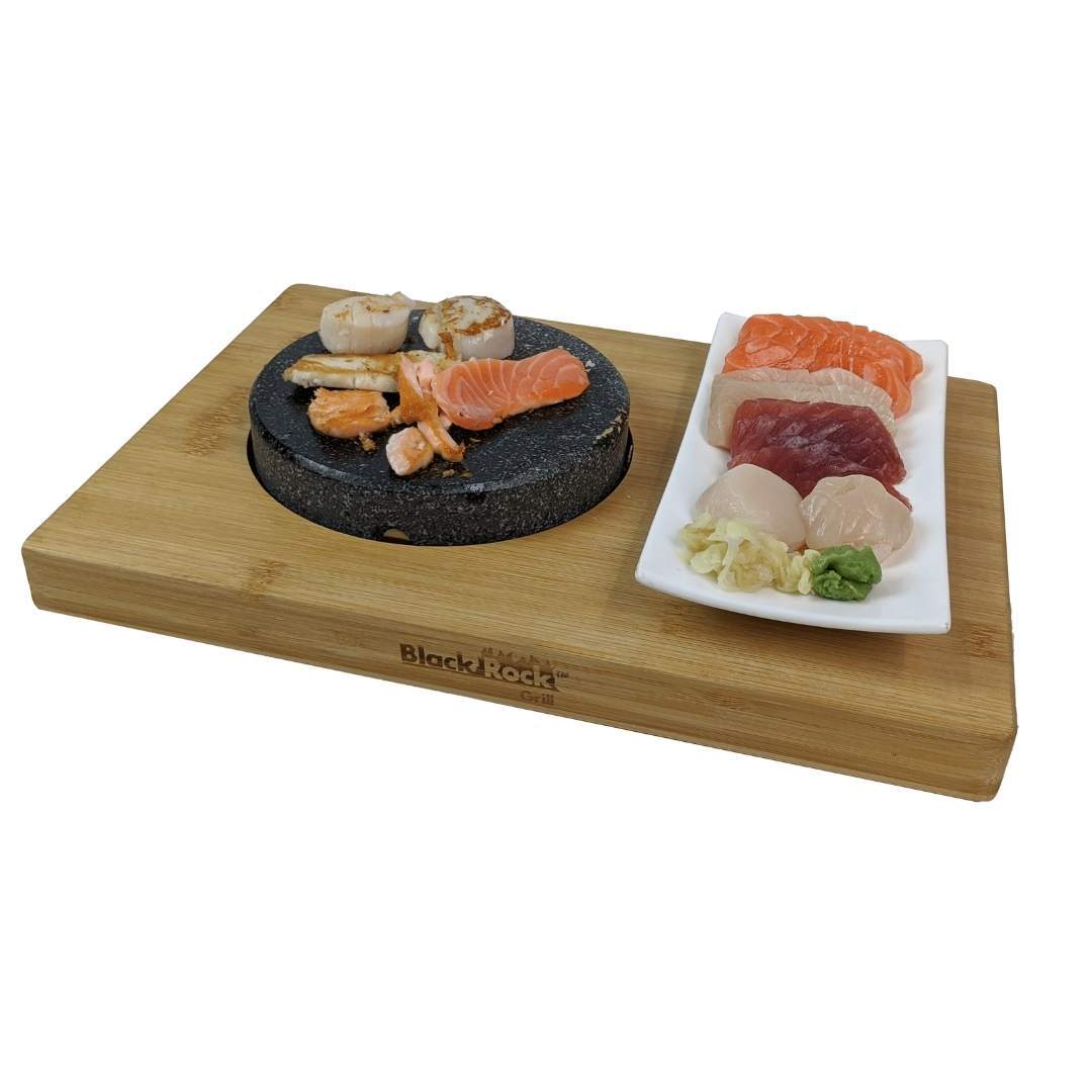 Black Rock Grill steak stones Black Rock Grill Round Ishiyaki Steak Stone Set