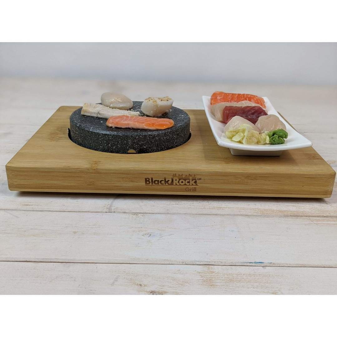 Black Rock Grill steak stones Black Rock Grill Round Ishiyaki Steak Stone Set