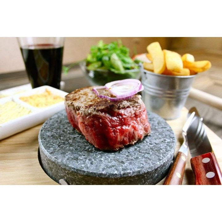 Black Rock Grill steak stones Black Rock Grill Round Ishiyaki Steak Stone Set