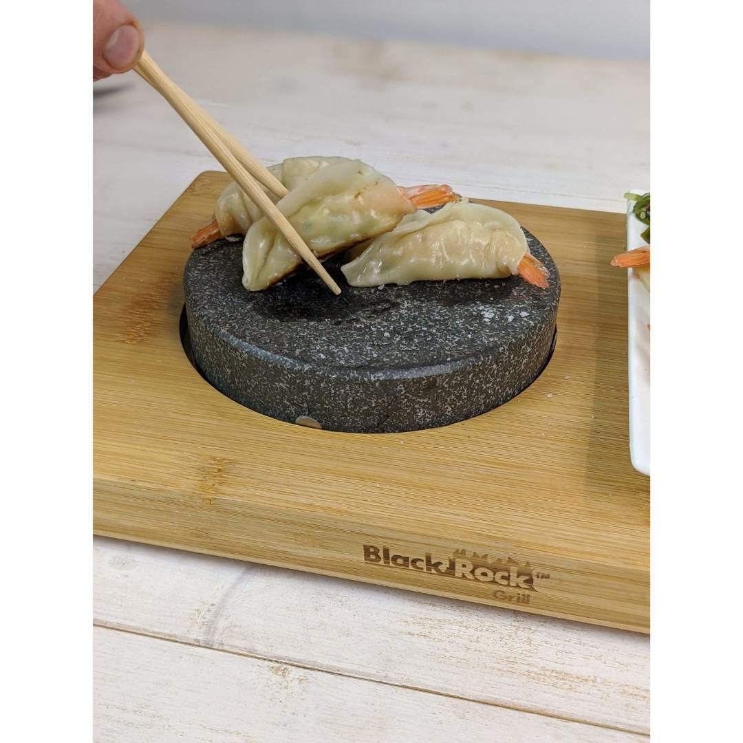 Black Rock Grill steak stones Black Rock Grill Round Ishiyaki Steak Stone Set