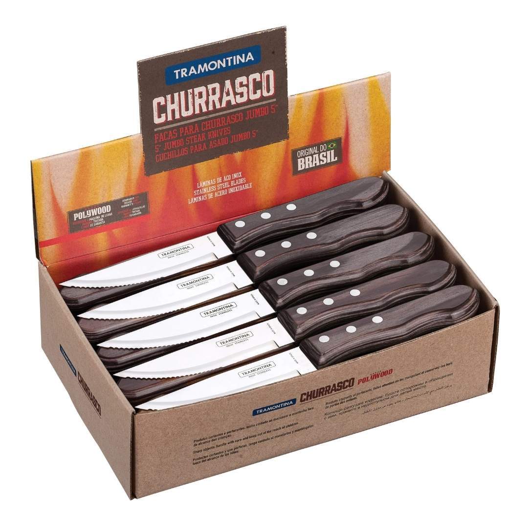 Tramontina CHURRASCO Jumbo Steak Knife Set, 2 Pieces, 1 set - Interismo  Online Shop Global